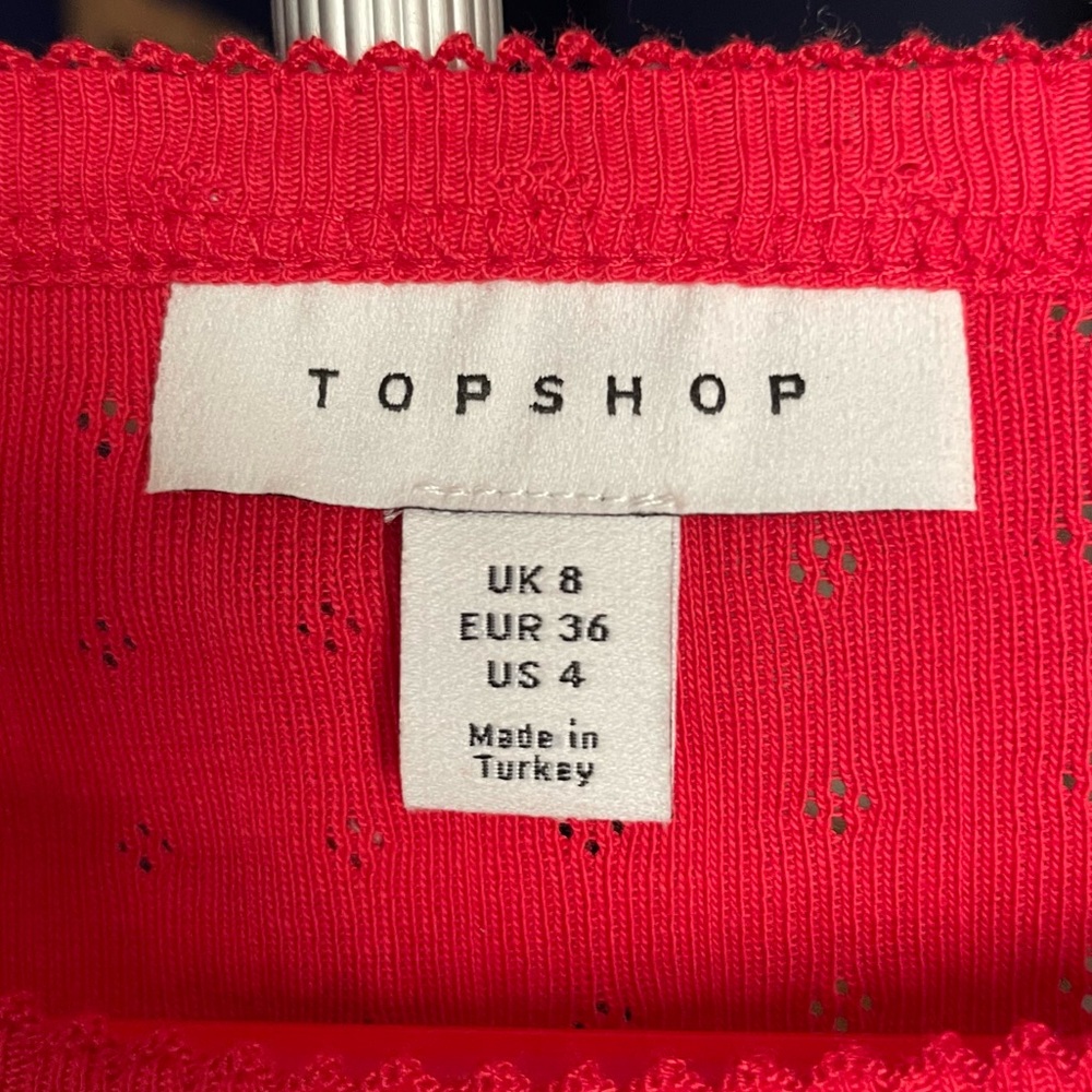 NWOT Topshop Banff Logo Waffle Tee - Picture 13 of 16